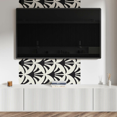 Samolepiaci panel na stenu Zelené akcenty v abstraktnom štýle