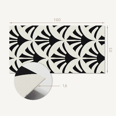 Samolepiaci panel na stenu Zelené akcenty v abstraktnom štýle