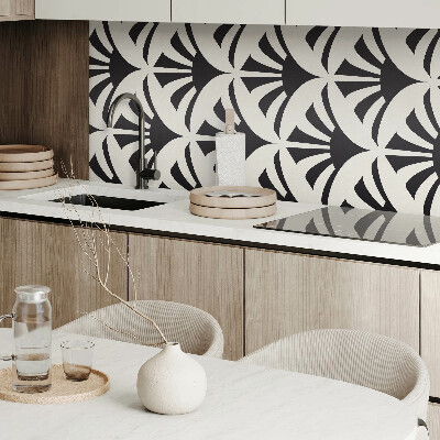 Samolepiaci panel na stenu Zelené akcenty v abstraktnom štýle