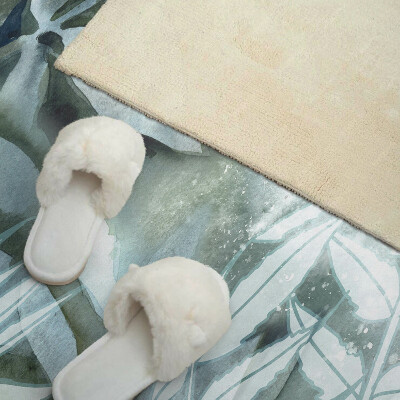 Obdĺžnikový panel na stenu Rastlinné akvarelové vzory