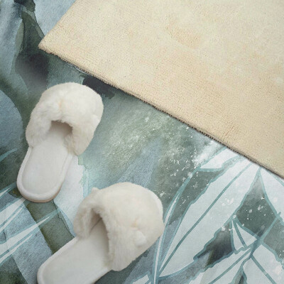 Obdĺžnikový panel na stenu Rastlinné akvarelové vzory