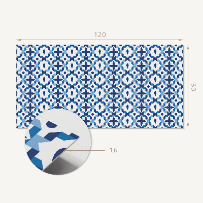 Samolepiaci panel na stenu Kvetinový motív v geometrii