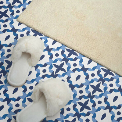 Samolepiaci panel na stenu Kvetinový motív v geometrii