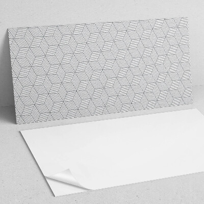 Obdĺžnikový panel na stenu Šesťhranné listy v dynamickom štýle