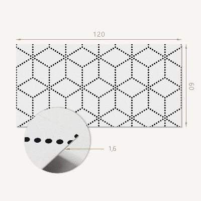 Obdĺžnikový stenový panel Motív šesťhrannej bodky