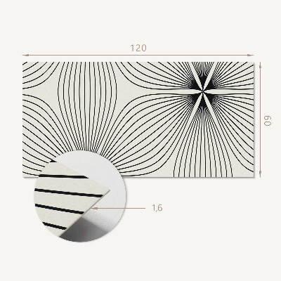 Samolepiaci panel na stenu Energetické vzory s dynamickými líniami