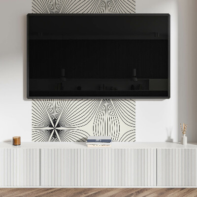 Samolepiaci panel na stenu Energetické vzory s dynamickými líniami