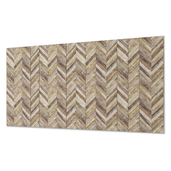 Samolepiaci panel na stenu Vzor rybej kosti vyrobený z drevených dosiek