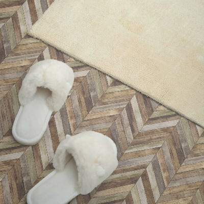 Samolepiaci panel na stenu Vzor rybej kosti vyrobený z drevených dosiek