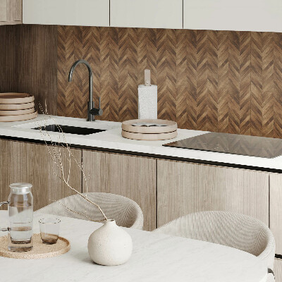 Obdĺžnikový panel na stenu Vzor rybej kosti dosiek