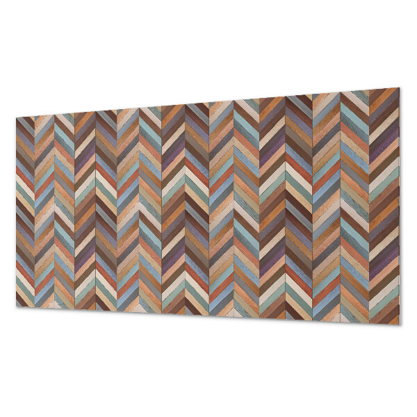 Samolepiaci panel na stenu Vzor rybej kosti v drevenom štýle