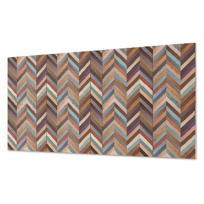 Samolepiaci panel na stenu Vzor rybej kosti v drevenom štýle