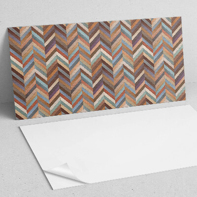 Samolepiaci panel na stenu Vzor rybej kosti v drevenom štýle