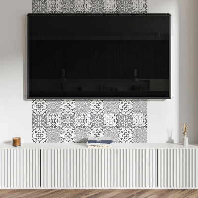 Obdĺžnikový stenový panel Geometrické tvary v kompozícii