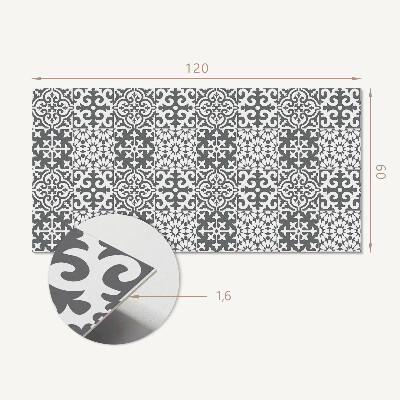 Samolepiaci panel na stenu Dekoratívne vzory na dlaždiciach