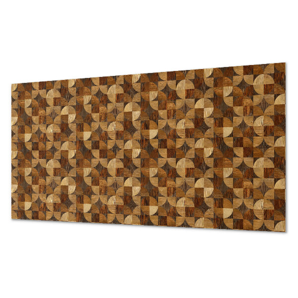 Samolepiaci panel na stenu Vzor inšpirovaný geometriou dreva