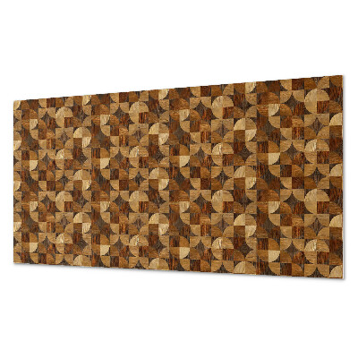 Samolepiaci panel na stenu Vzor inšpirovaný geometriou dreva