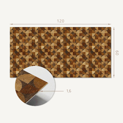 Samolepiaci panel na stenu Vzor inšpirovaný geometriou dreva