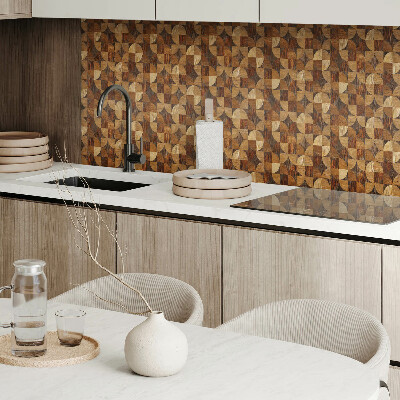 Samolepiaci panel na stenu Vzor inšpirovaný geometriou dreva