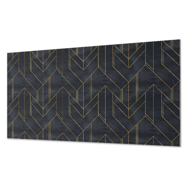 Obdĺžnikový panel na stenu Vzor čiar a geometrických tvarov