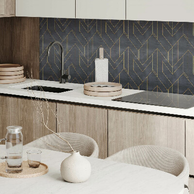 Obdĺžnikový panel na stenu Vzor čiar a geometrických tvarov