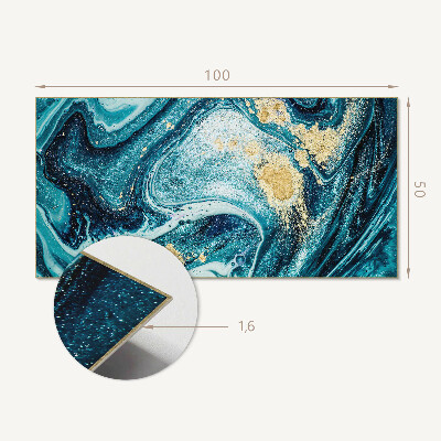 Obdĺžnikový stenový panel Vzor inšpirovaný živicou