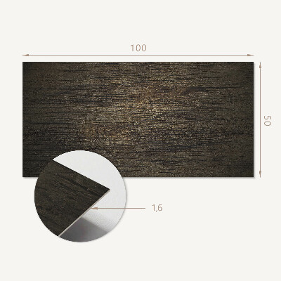 Samolepiaci panel na stenu Vzor dreva s grafikou