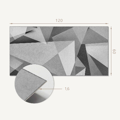 Obdĺžnikový stenový panel Abstraktný geometrický polygónový motív