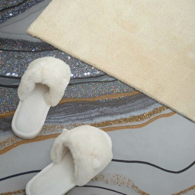 Obdĺžnikový panel na stenu Abstraktné vlny so svetelným efektom