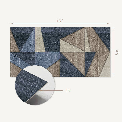 Obdĺžnikový stenový panel Moderný geometrický motív