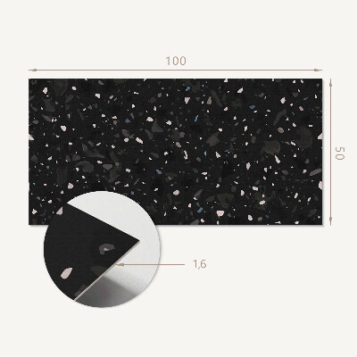 Samolepiaci panel na stenu Terazzový vzor v abstraktných tvaroch