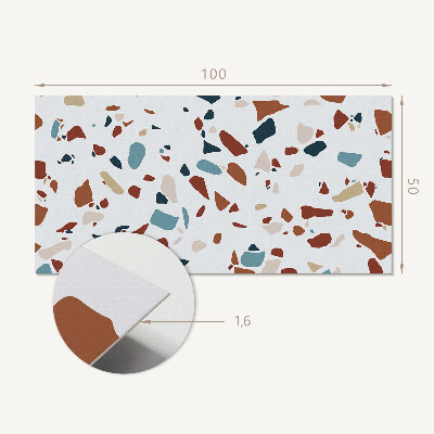 Obdĺžnikový panel na stenu Mozaikový štýl abstrakcie