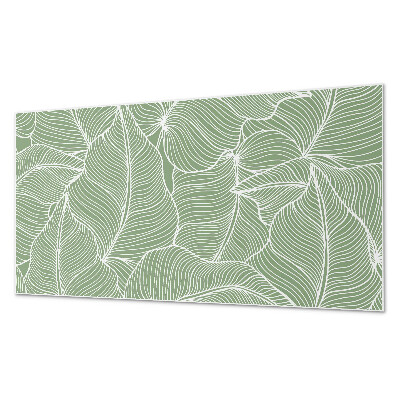 Samolepiaci panel na stenu Listy vo zvlnenom rytme