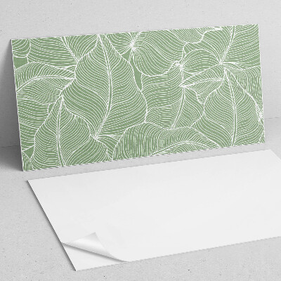 Samolepiaci panel na stenu Listy vo zvlnenom rytme