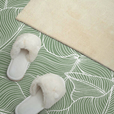 Samolepiaci panel na stenu Listy vo zvlnenom rytme