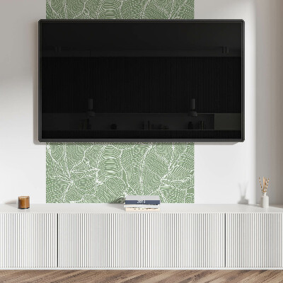 Samolepiaci panel na stenu Listy vo zvlnenom rytme