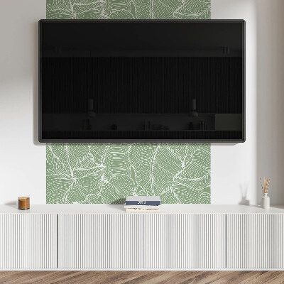 Samolepiaci panel na stenu Listy vo zvlnenom rytme