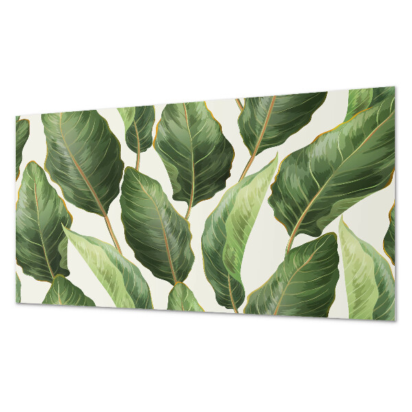 Obdĺžnikový panel na stenu Vzor tropického listu