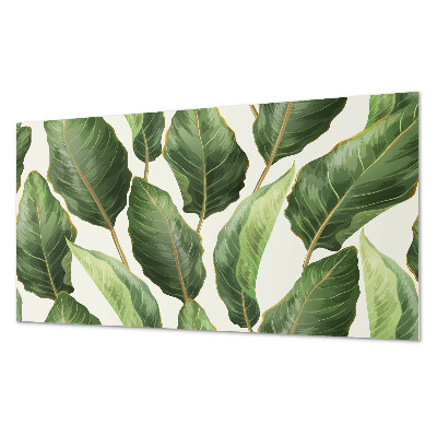 Obdĺžnikový panel na stenu Vzor tropického listu