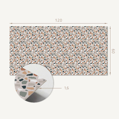 Obdĺžnikový panel na stenu Organický motív v abstraktnom štýle