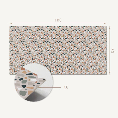 Obdĺžnikový panel na stenu Organický motív v abstraktnom štýle