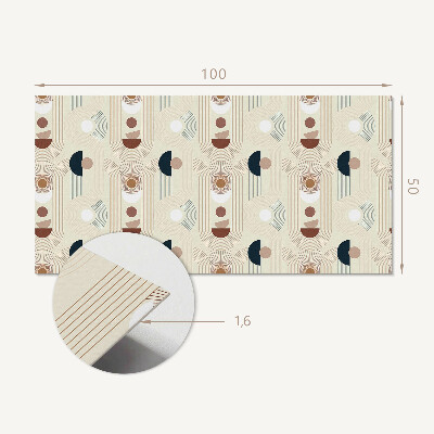 Samolepiaci panel na stenu Geometrický abstraktný motív