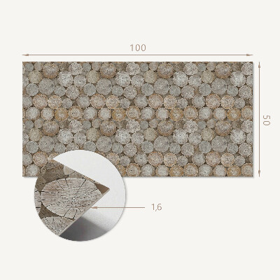 Obdĺžnikový panel na stenu Motív okrúhlej drevenej dózy