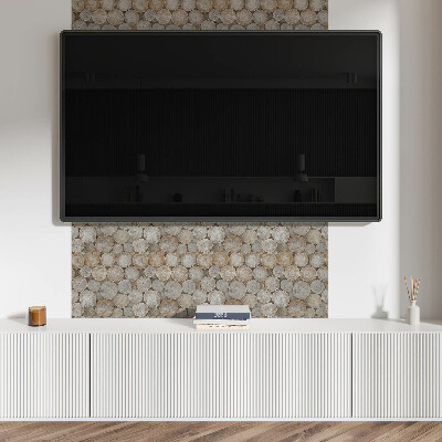 Obdĺžnikový panel na stenu Motív okrúhlej drevenej dózy