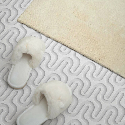 Samolepiaci panel na stenu Vlny v trojrozmernom vzore