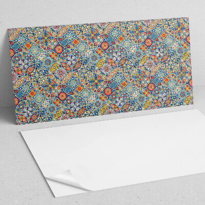 Obdĺžnikový stenový panel Viacfarebný motív mandaly