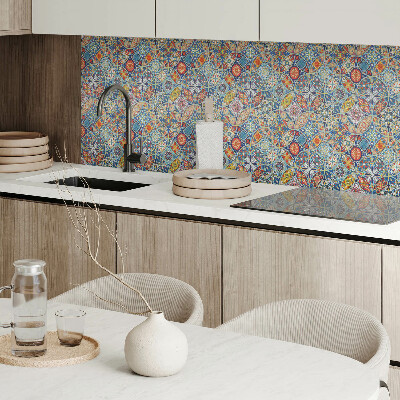 Obdĺžnikový stenový panel Viacfarebný motív mandaly