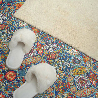 Obdĺžnikový stenový panel Viacfarebný motív mandaly