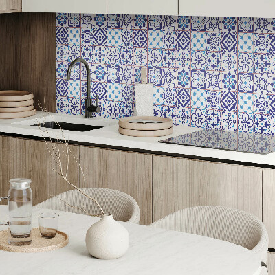 Obdĺžnikový panel na stenu Mozaika s kvetinovými detailmi