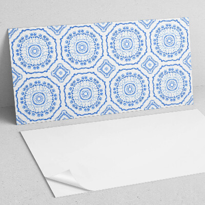 Obdĺžnikový stenový panel Kvetinové motívy v kruhoch